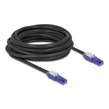 DeLOCK 80930 tinklo kabelis RJ-45 Cat6 7,5 m juoda violetinė