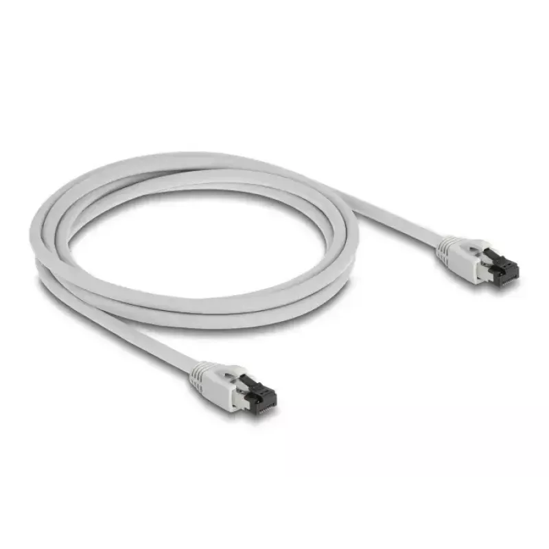 Tinklo kabelis DeLOCK 80560 RJ-45 Cat8.1 2 m Pilkas