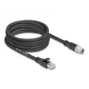 Tinklo kabelis DeLOCK 80585 M12 į RJ-45 Cat5e 5 m Juodas