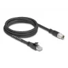 Tinklo kabelis DeLOCK 80579 M12 į RJ-45 Cat5e 2 m Juodas