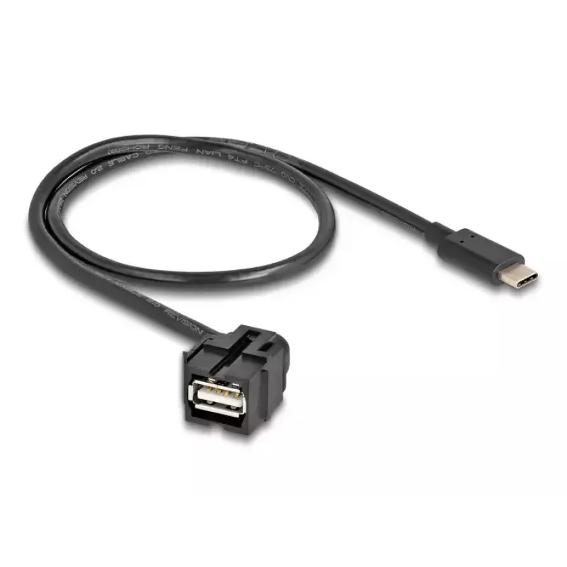 DeLOCK USB laidas 0,5 m USB 2.0 USB A USB C 88056