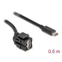 DeLOCK USB laidas 0,5 m USB 2.0 USB A USB C 88056