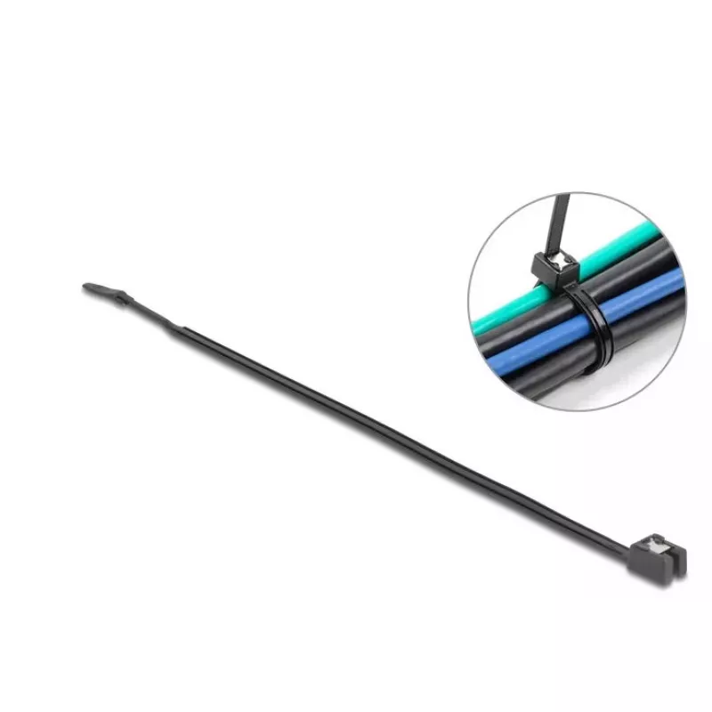 Kabelių rišiklis DeLOCK 280x4,8mm 50 vnt. juodas savaime kerpantis