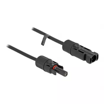 Kabelis DeLOCK DL4 saulės kabelis 4 mm² kištukas į lizdą 3 m juodas