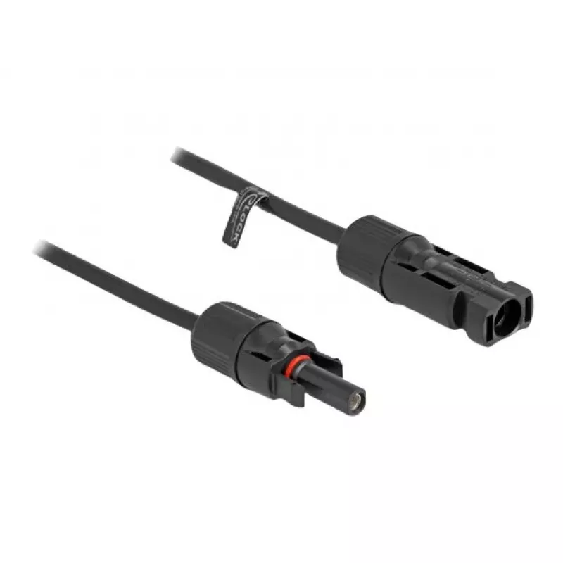 Kabelis DeLOCK DL4 saulės kabelis 4 mm² kištukas į lizdą 3 m juodas