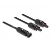 Kabelio skirstytuvas DeLOCK DL4 Solar Splitter kabelis 1 x kištukas į 2 x lizdai 30 cm juodas
