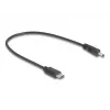 DeLOCK 85403 maitinimo laidas juodas 0,27 m USB C DC