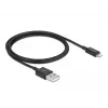 USB duomenų ir maitinimo kabelis DeLOCK 83002 1 m juodas
