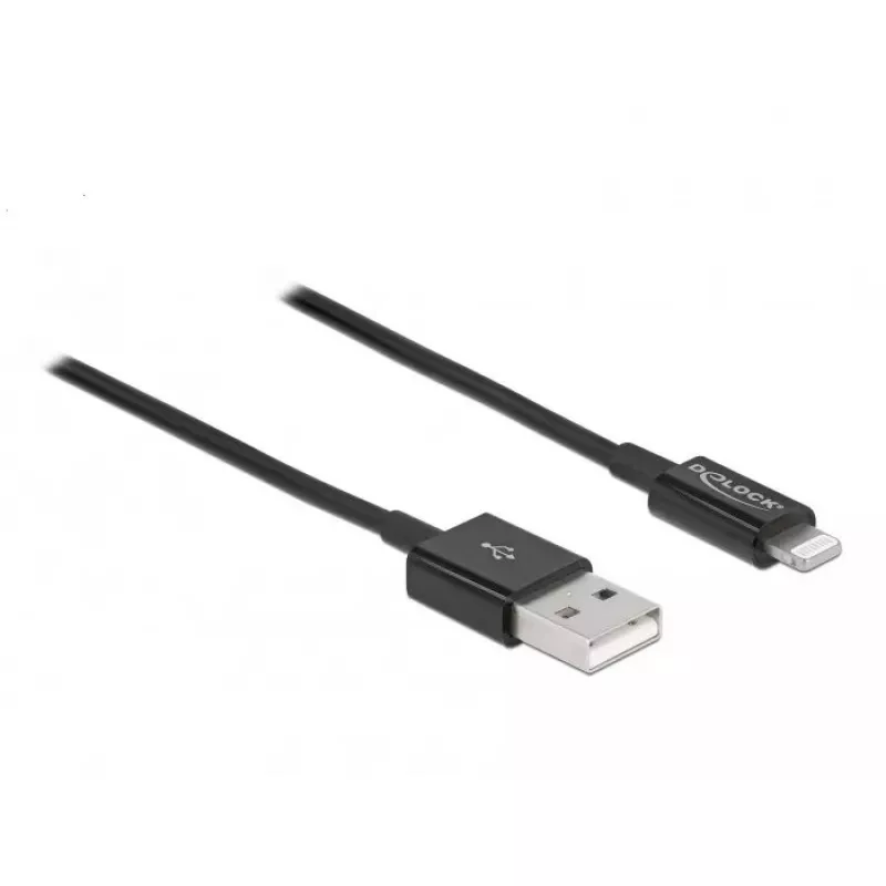 USB duomenų ir maitinimo kabelis DeLOCK 83002 1 m juodas