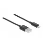 USB duomenų ir maitinimo kabelis DeLOCK 83002 1 m juodas