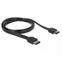 SATA laidas DeLOCK 85640 1 m eSATA juodas