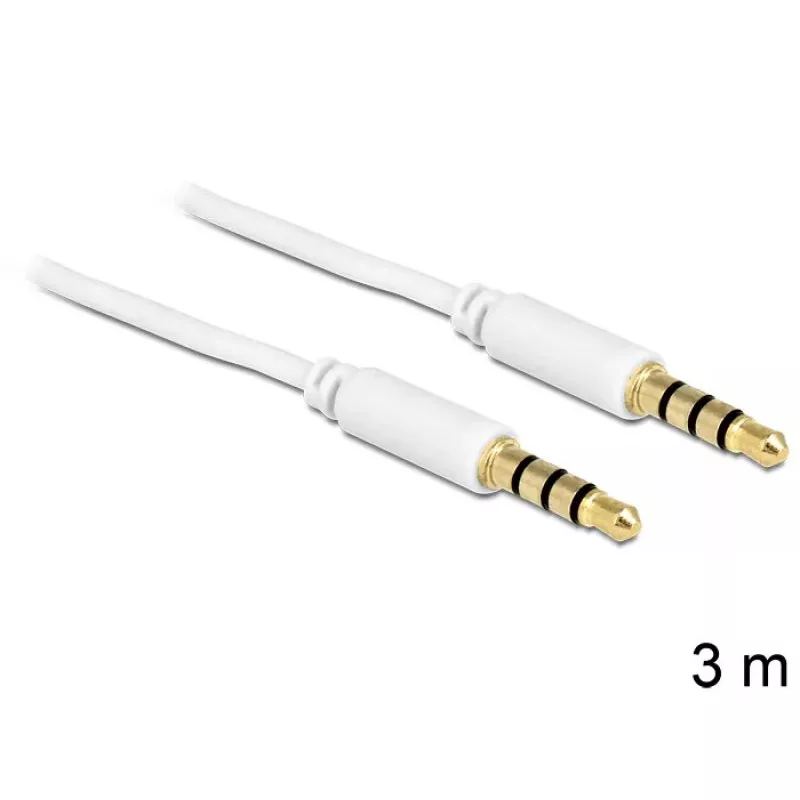 Audio kabelis 3,5 mm DeLOCK 83442 3 m baltas