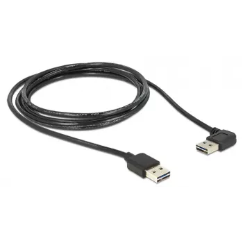 USB laidas DeLOCK 3 m USB 2.0 A kišt./kišt. 90°