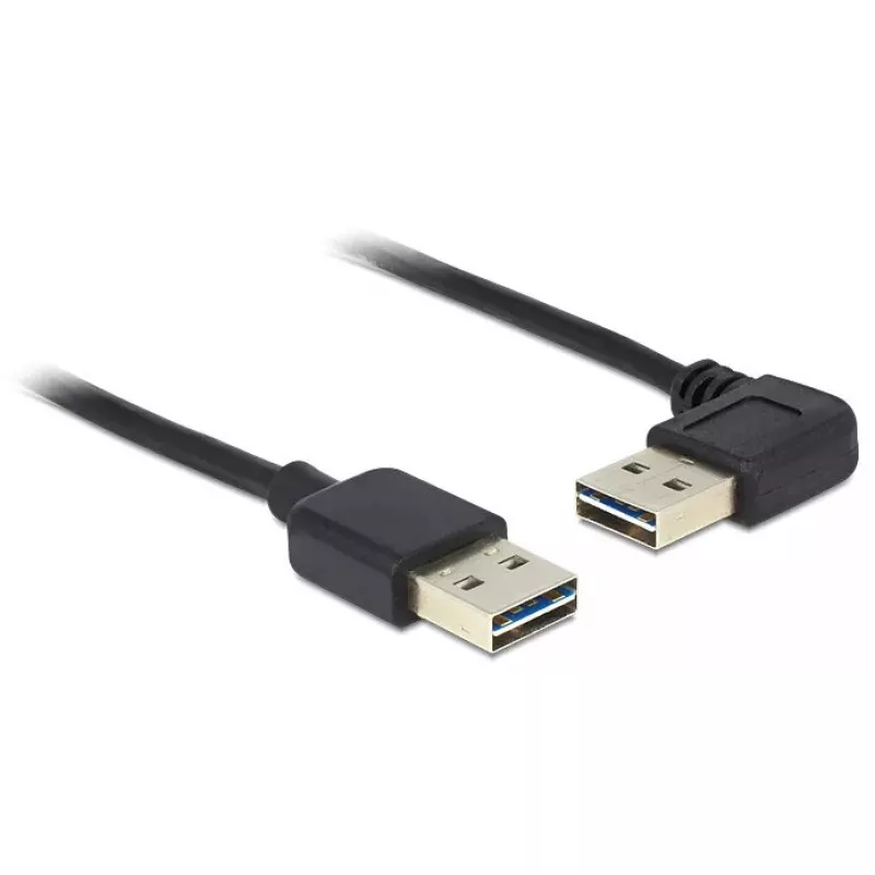 USB laidas DeLOCK 3 m USB 2.0 A kišt./kišt. 90°