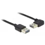 USB laidas DeLOCK 3 m USB 2.0 A kišt./kišt. 90°