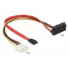 SATA laidas DeLOCK 85514 0,3 m 1x Molex 4 kontaktų 1x SATA 22 kontaktų 1x SATA 7 kontaktų