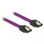 SATA laidas DeLOCK 83692 1 m SATA 7 kontaktų Violetinis