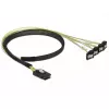 Vidinis maitinimo laidas DeLOCK 85686 0,5 m Mini SAS SFF-8087 į 4 SATA