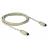 PS/2 kabelis DeLOCK 85805 1,8 m 6 kontaktų Mini-DIN smėlio spalvos