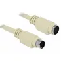 PS/2 kabelis DeLOCK 85805 1,8 m 6 kontaktų Mini-DIN smėlio spalvos