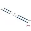 Kabelių raištis DeLOCK 18794 Plieninis Mėlynas 10 vnt.