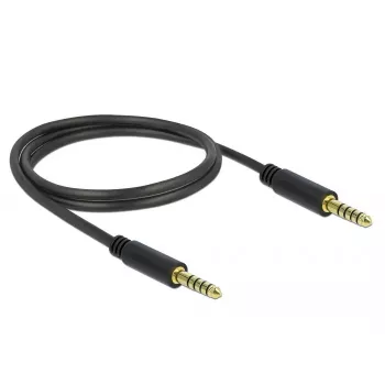 Garso kabelis DeLOCK 85791 1 m 4,4 mm juodas
