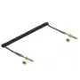 Garso kabelis DELOCK 85838 — 3,5 mm kištukas į 3,5 mm kištuką, 3 m, paauksuoti kontaktai, 28 AWG, juodas