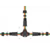 Elektrinis laidų sujungiklis DELOCK 86919 — tiesusis sujungiklis, 85–260 V, juodas, 25 × 114 mm