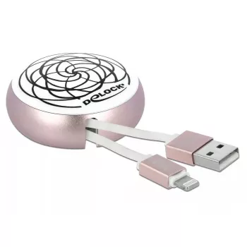 Ištraukiamas laidas DeLOCK USB 2.0 Type-A į Lightning 85817