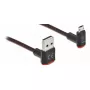 USB laidas DeLOCK EASY-USB 2.0 Type-A į Micro-B 0,2 m juodas