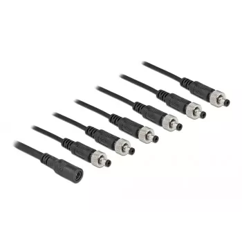 Kabelio skirstytuvas DeLOCK 86591 5,5 x 2,1 mm 1 x moteriška į 6 x vyriškas prisukamas