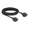 Tinklo prailginimo kabelis DeLOCK Cat.6A 5m Juodas