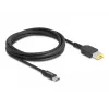 DeLOCK nešiojamojo kompiuterio įkrovimo laidas USB Type-C kištukas į Lenovo 11,0 x 4,5 mm kištuką 1,5 m 20 V 3 A