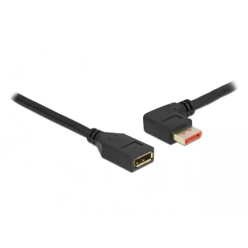 DisplayPort ilginamasis laidas DeLOCK 87073 1m 90° kairėn pasuktas
