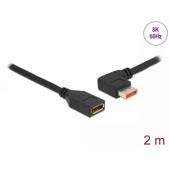 DisplayPort ilginamasis kabelis DeLOCK 87075 2 m 90° kairysis kampinis