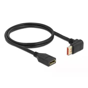 DisplayPort ilginamasis kabelis DeLOCK 90° į viršų lenktas 8K 60 Hz 1 m