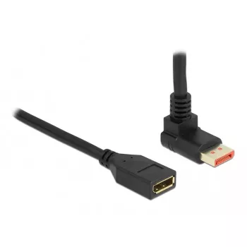 DisplayPort ilginamasis kabelis DeLOCK 90° į viršų lenktas 8K 60 Hz 1 m