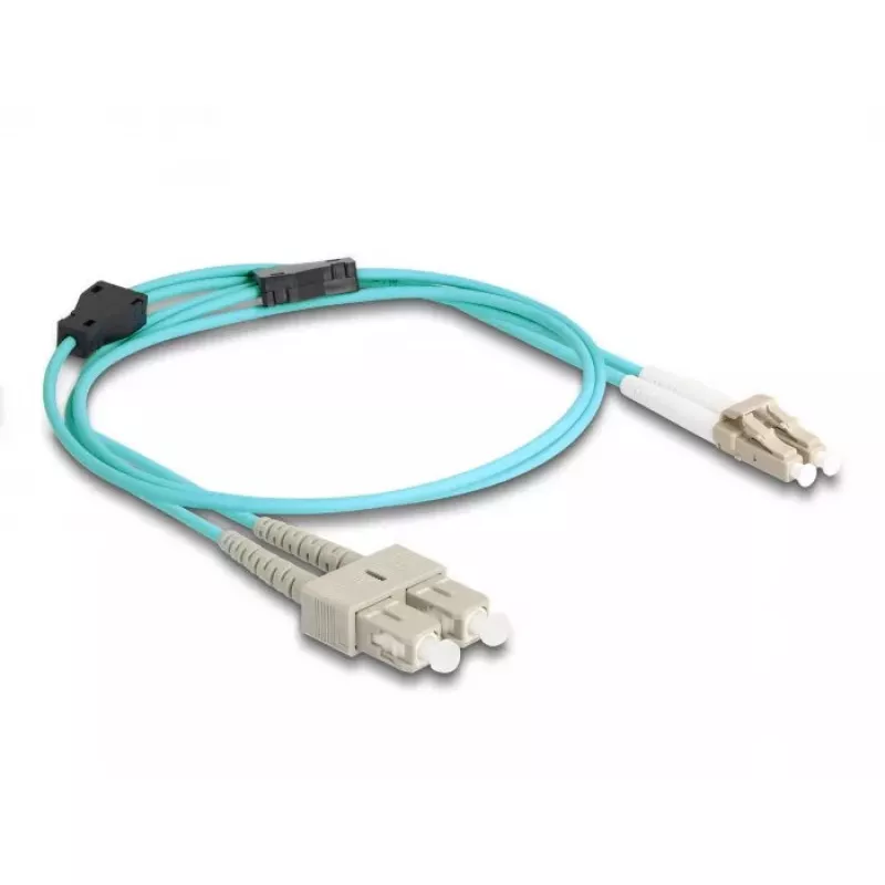 DeLOCK optinis kabelis LC duplex į SC duplex OM3 1m