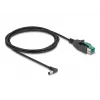 DeLOCK PoweredUSB laidas kištukas 12 V į DC 5.5 x 2.5 mm kištukas kampinis 2 m