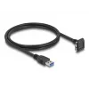 USB kabelis DeLOCK 80483 Type-A laidas lizdui - Micro-B laidas lizdui 1 m 5 Gbps juodas