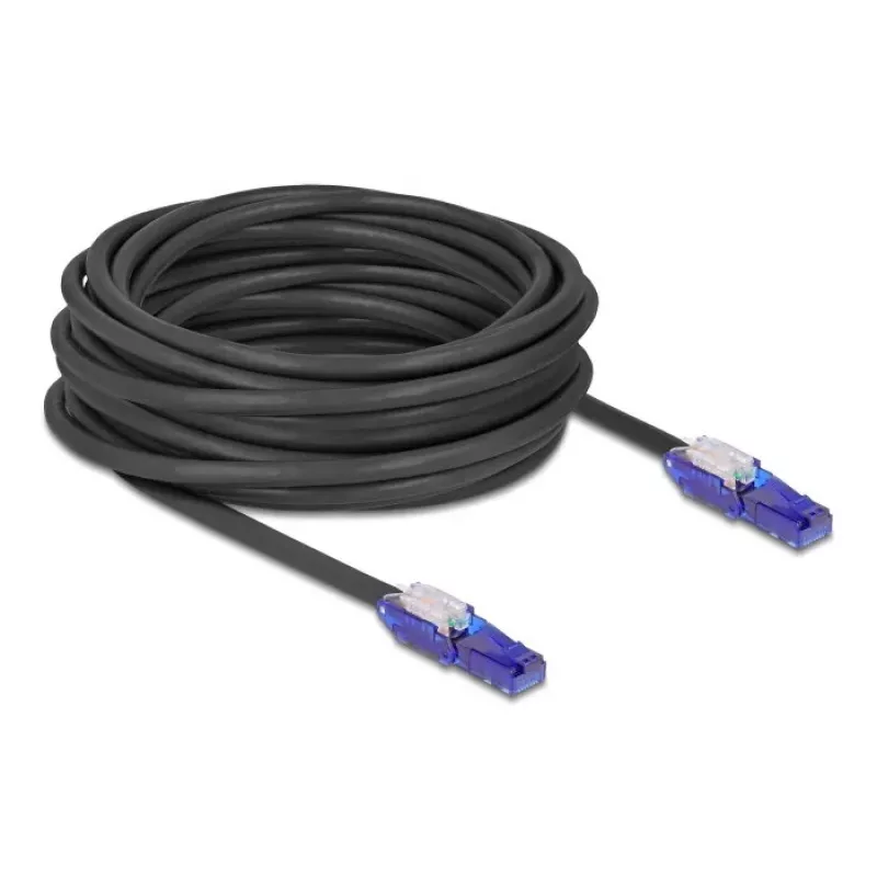 Tinklo kabelis DeLOCK 80931 RJ-45 Cat6 10 m juoda violetinė
