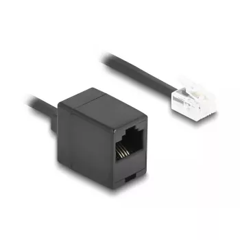DeLOCK telefono kabelis 10 m Juodas RJ-11 RJ-45