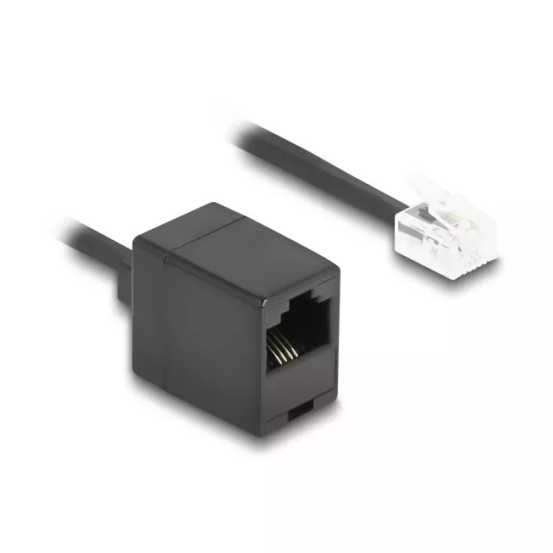 DeLOCK telefono kabelis 10 m Juodas RJ-11 RJ-45