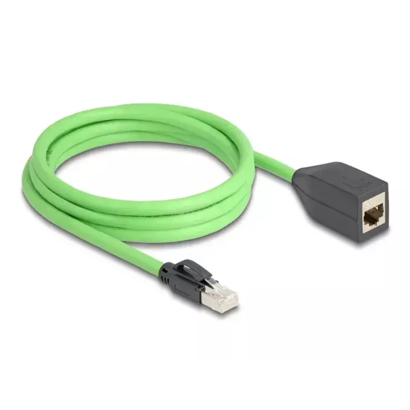 Delock tinklo kabelis RJ45 Cat.6A kištukas-lizdas 2m žalias