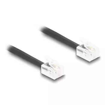 telefono laidas DeLOCK 90224 3 m juodas RJ-11