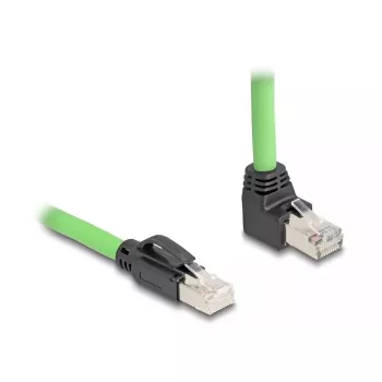 Tinklo kabelis DeLOCK 80892 RJ-45 Cat6a 1 m juoda žalia