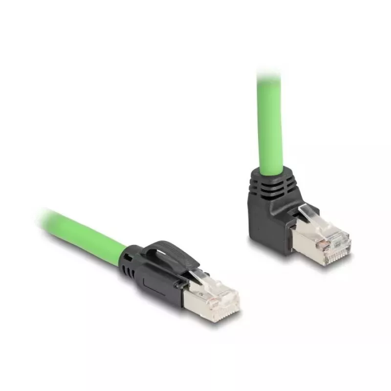 Tinklo kabelis DeLOCK 80892 RJ-45 Cat6a 1 m juoda žalia