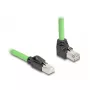 Tinklo kabelis DeLOCK 80892 RJ-45 Cat6a 1 m juoda žalia