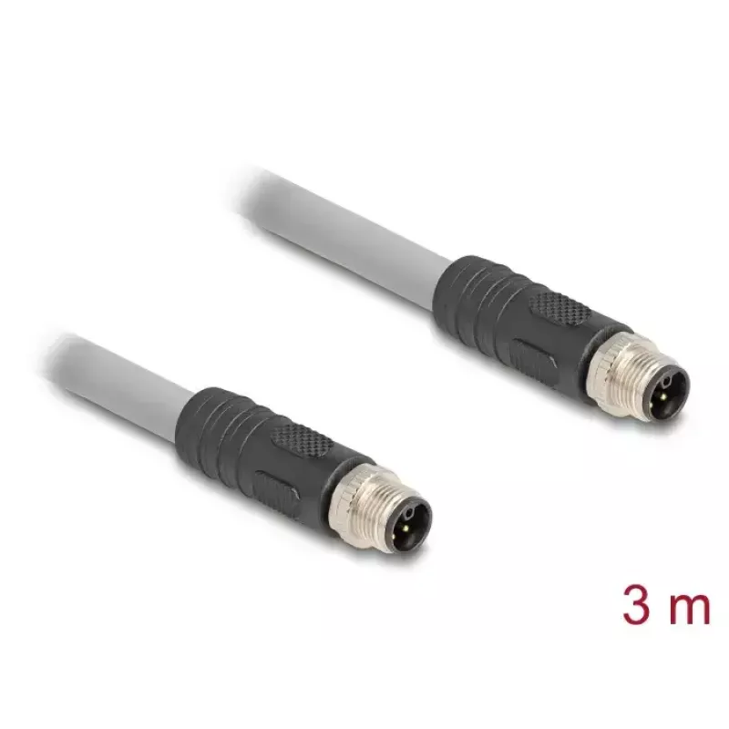 DeLOCK 80534 jutiklių / pavarų kabelis 3 m RST M12 pilkas