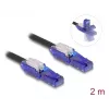 Tinklo kabelis DeLOCK 80927 RJ-45 Cat6 2 m Juoda Violetinė